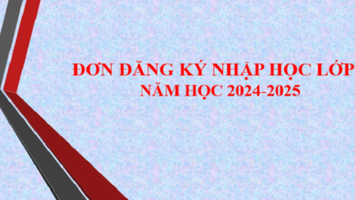 Đăng Ký Nhập Học Lớp 1 