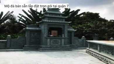 Mộ đá bán sẵn lắp đặt trọn gói tại quận 7